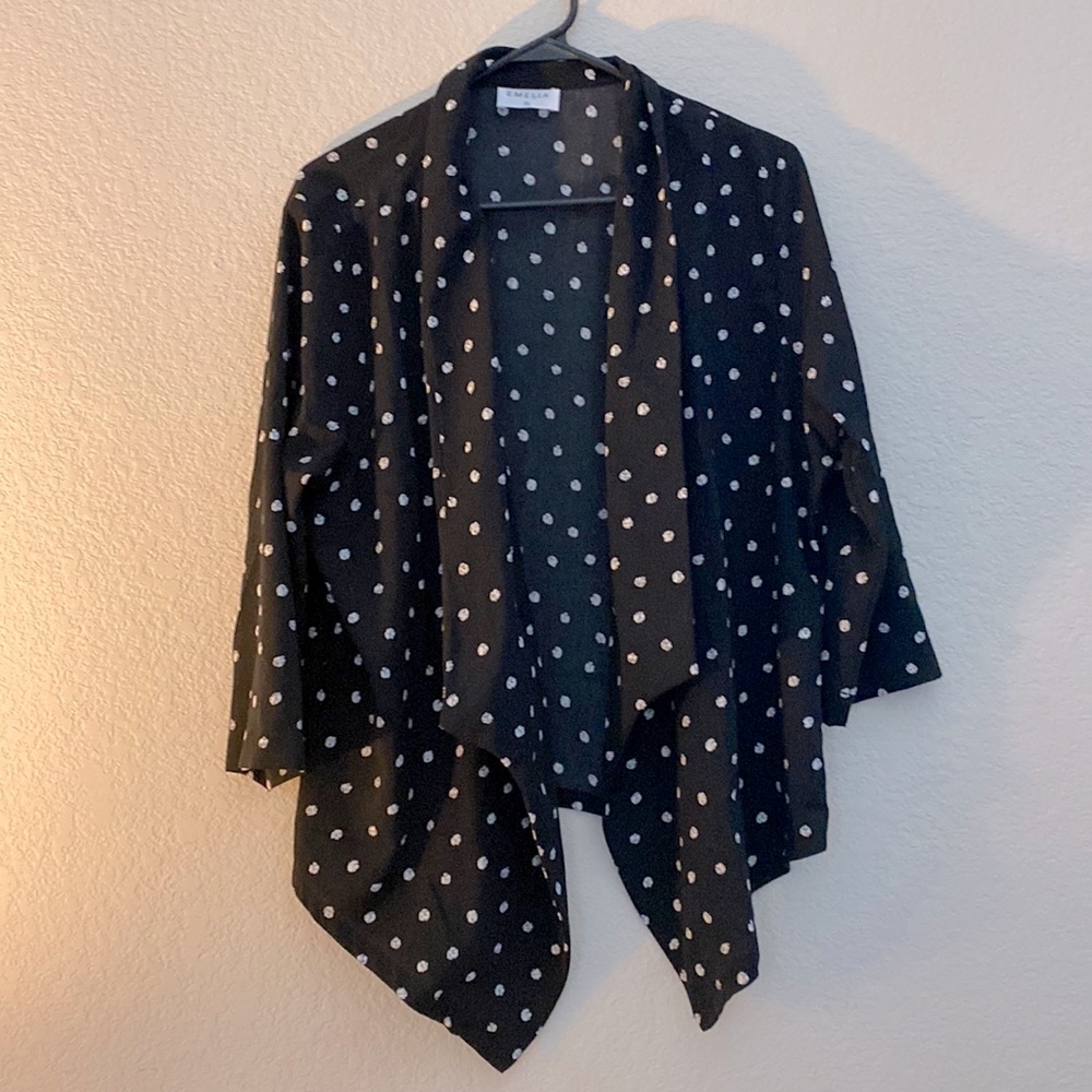 Open Front Lightweight Blazer Top